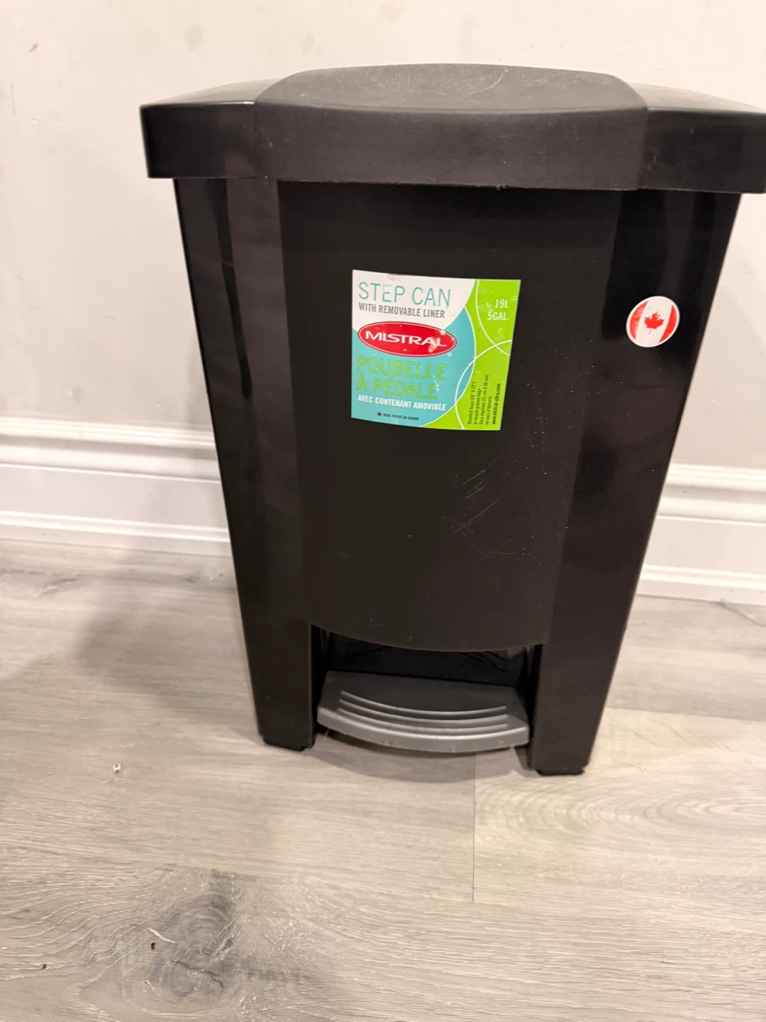 Mistral 19L Step Can Garbage Bin