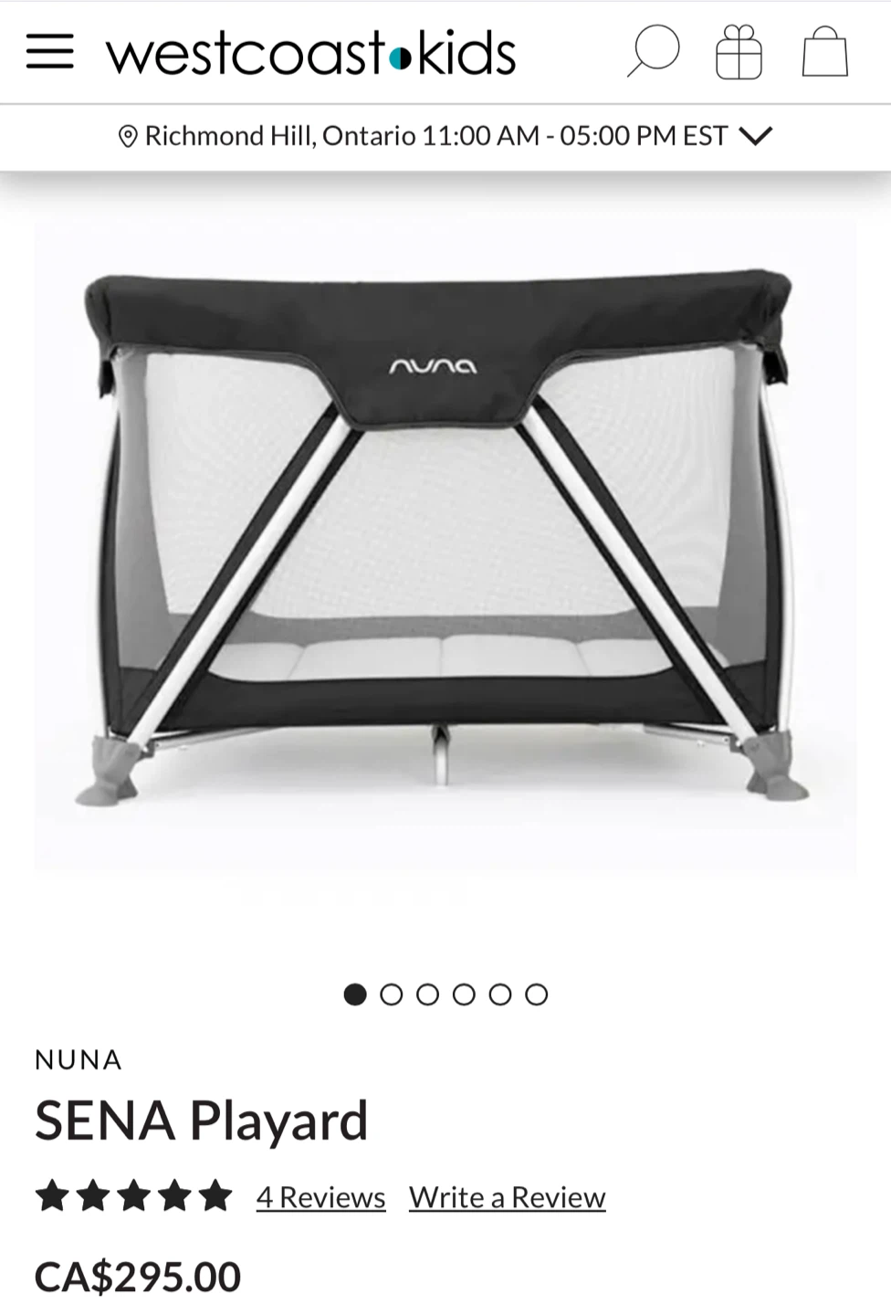 Nuna Sena Playard with Travel Bag