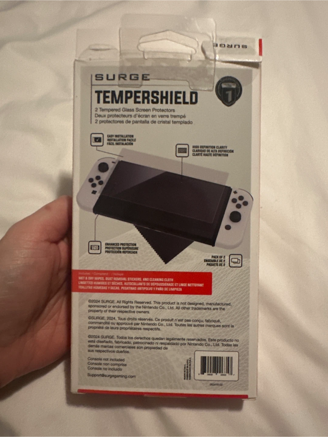 SURGE 2 Tempered Glass Screen for Nintendo Switch OLED - photo 2