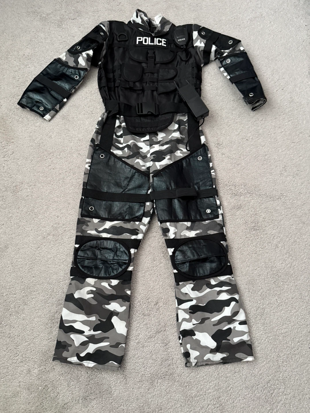 Child's Police Costume Camo Size 7-8