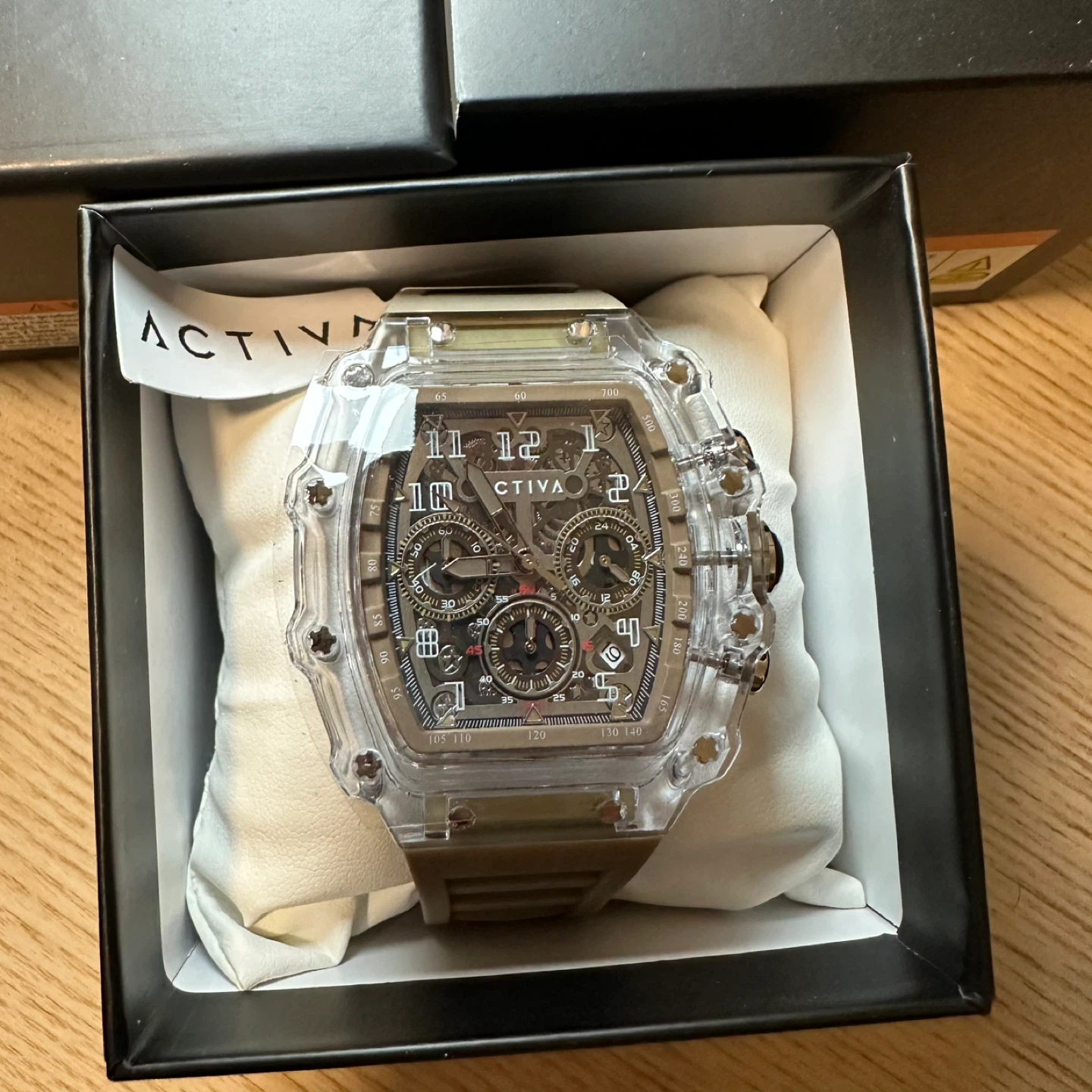 Activa X Invicta Men's Watch w/ Skeleton Dial - 44.3mm, Khaki - photo 3