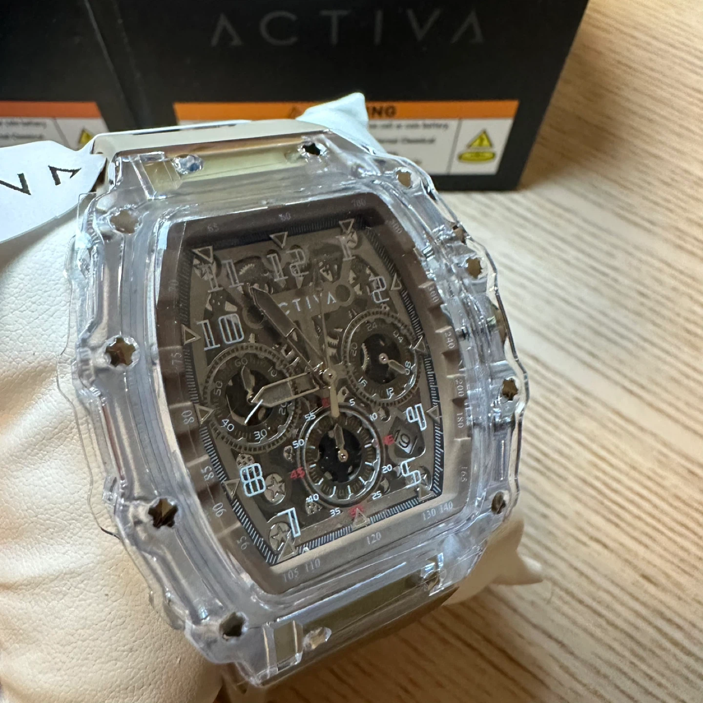 Activa X Invicta Men's Watch w/ Skeleton Dial - 44.3mm, Khaki - photo 5