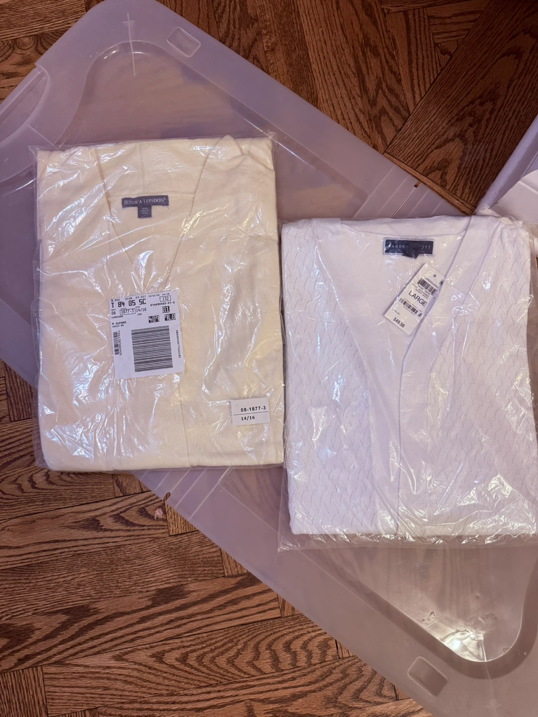 Woman’s two sweaters