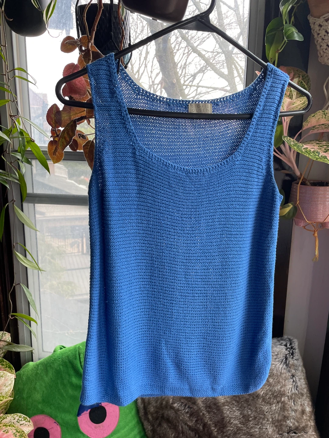 Sigrid Olsen Blue Tank Top
