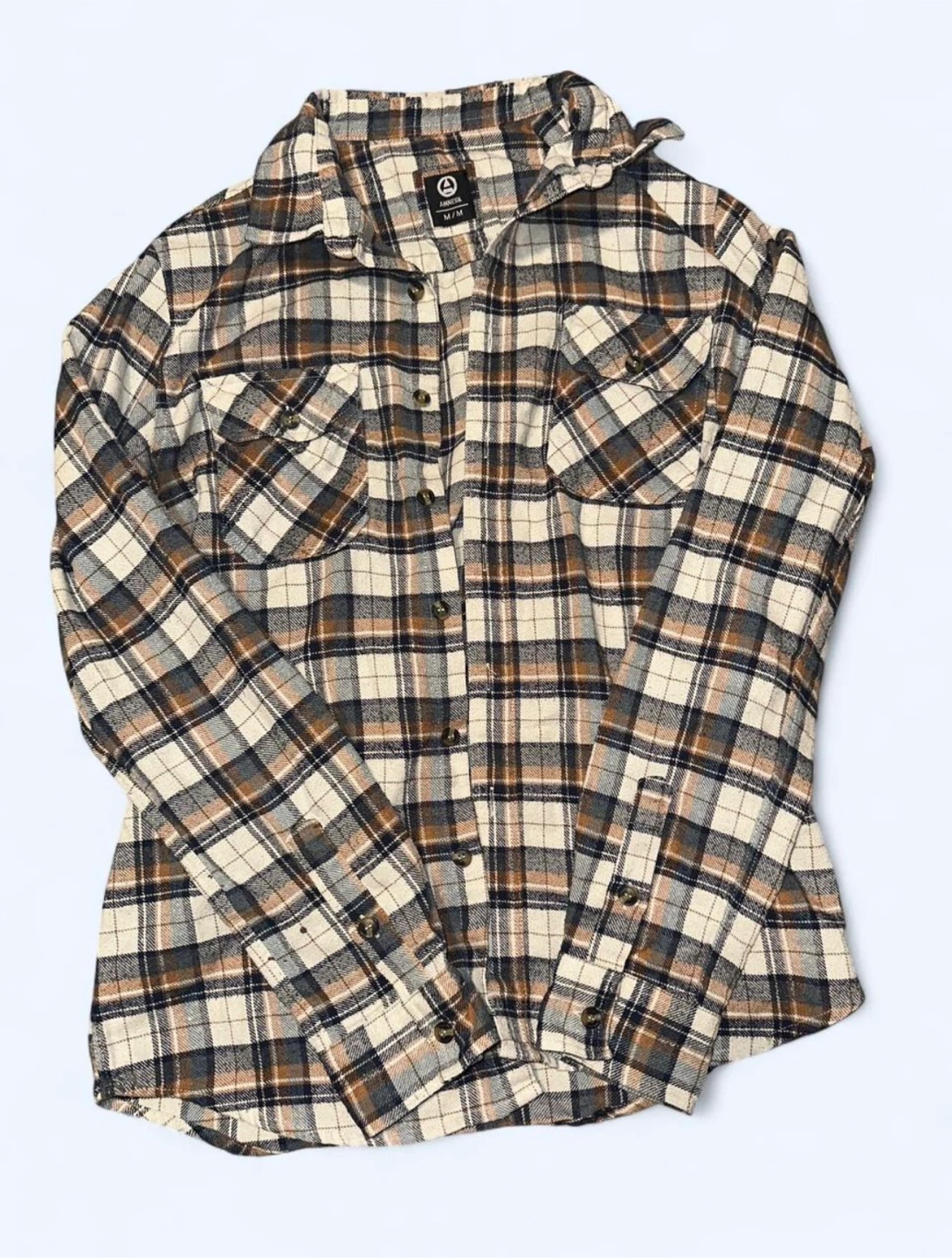 Men’s medium Amnesia Plaid Flannel Shirt