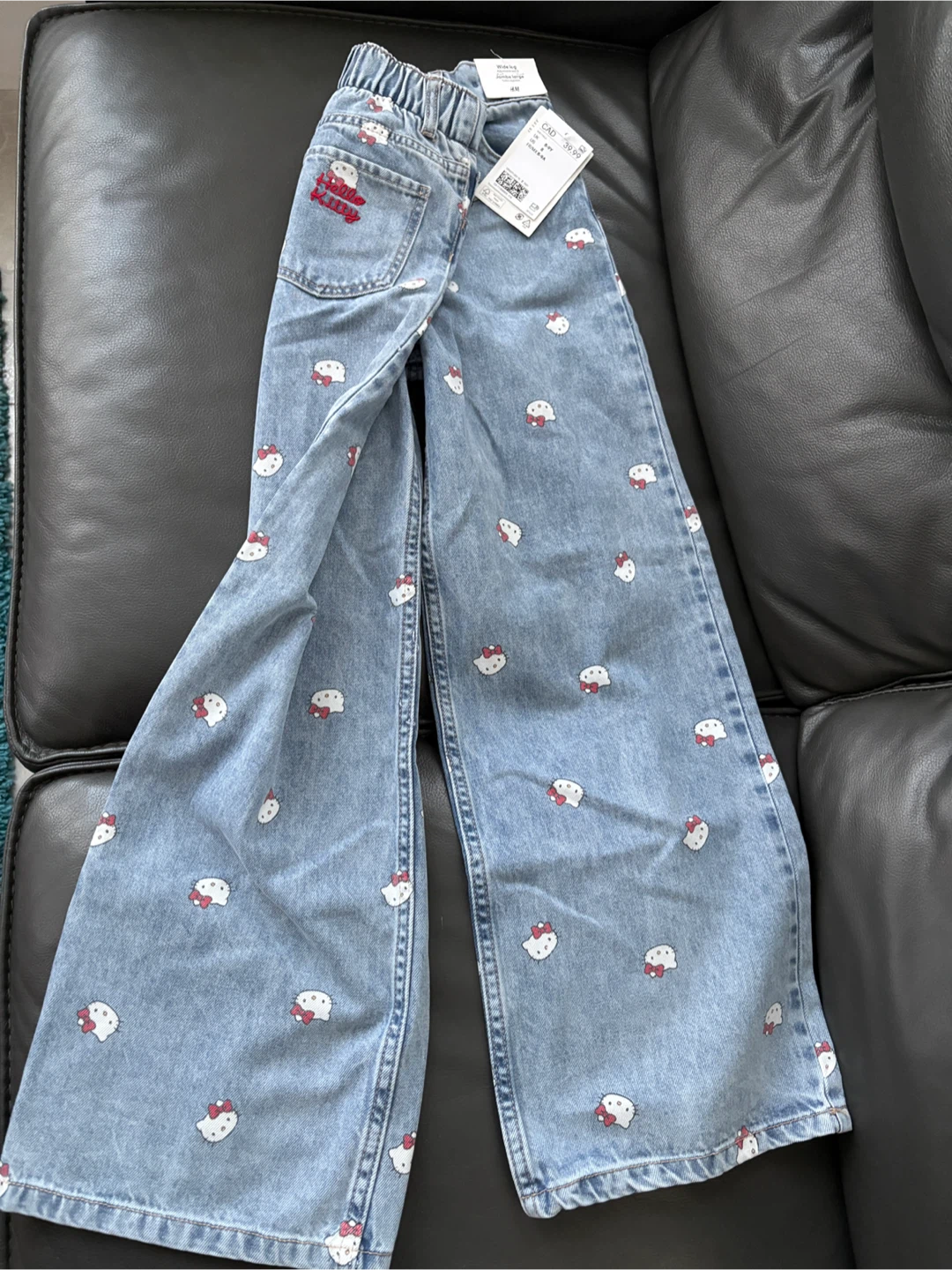 New with tags - Hello Kitty Denim Jeans - Kids Size 8