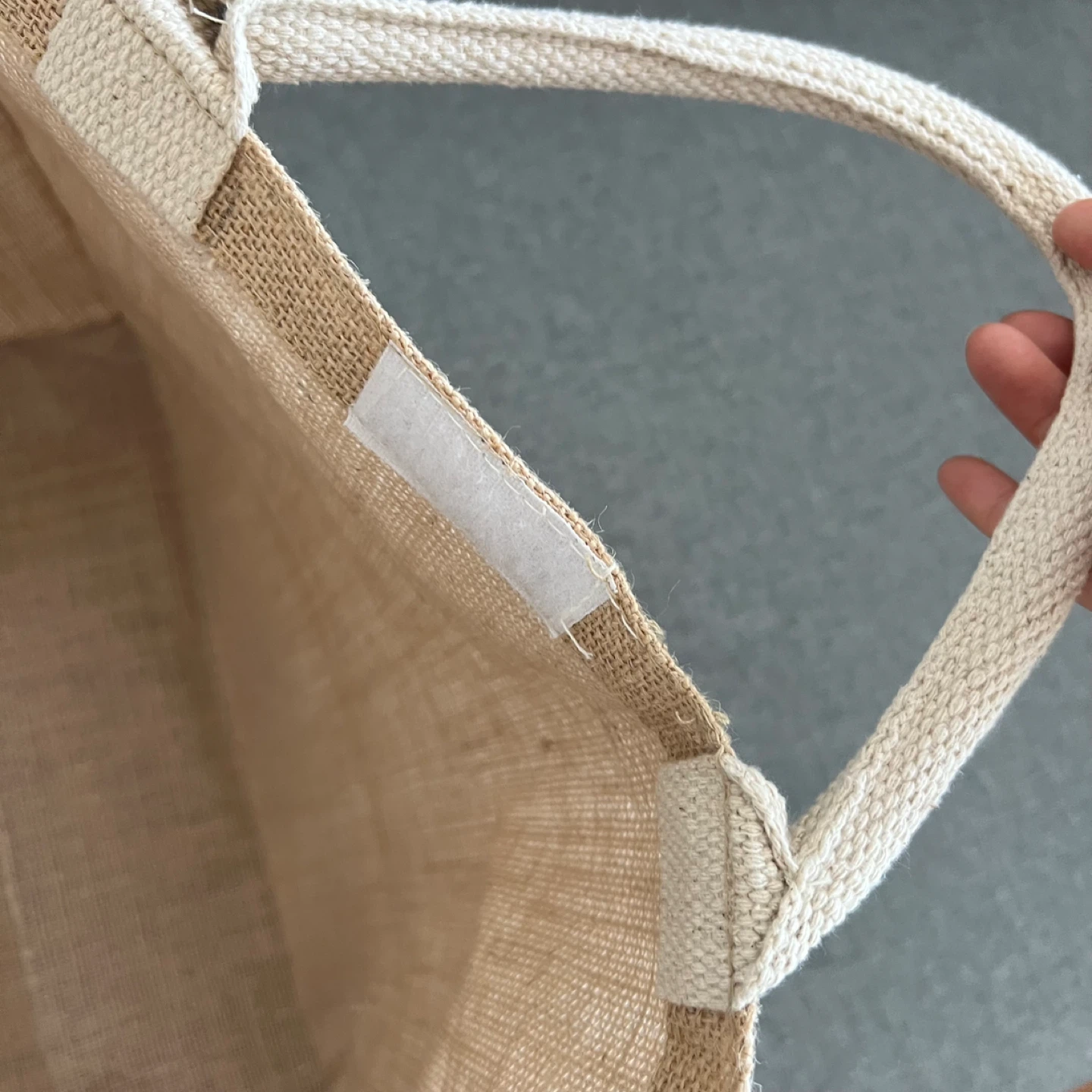 Burlap Jute Tote Bag x2 - photo 2