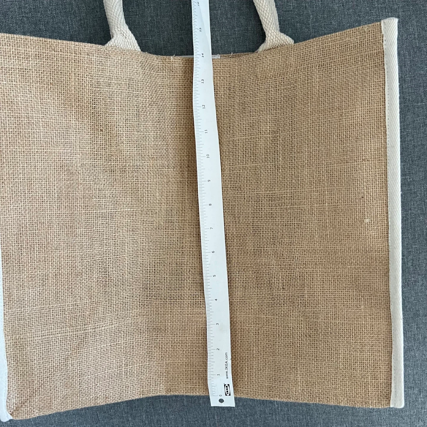Burlap Jute Tote Bag x2 - photo 5