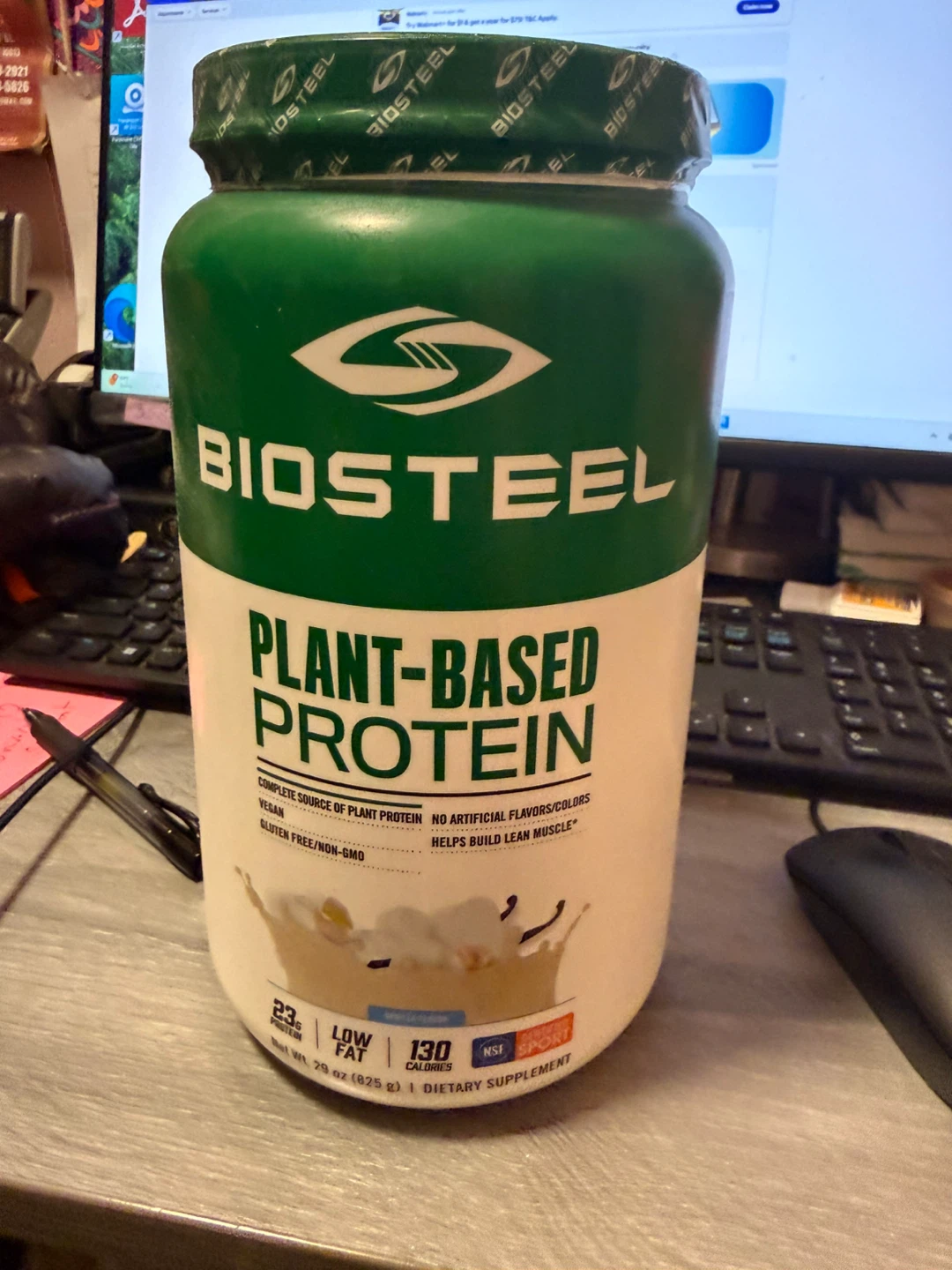 Biosteel Plant-Based Protein Vanilla 29 oz