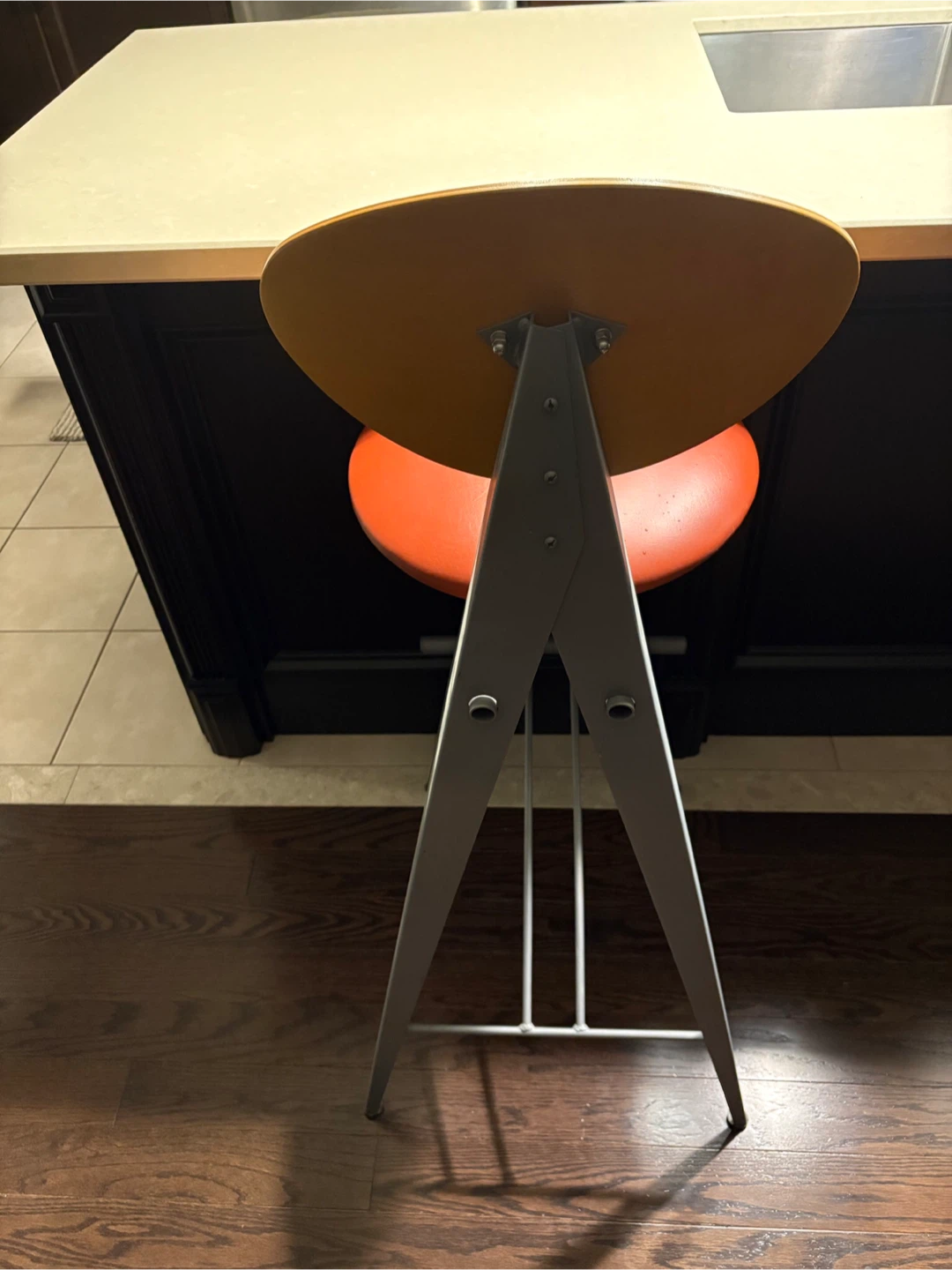 Vintage mid-century retro European Bar Stool - photo 2