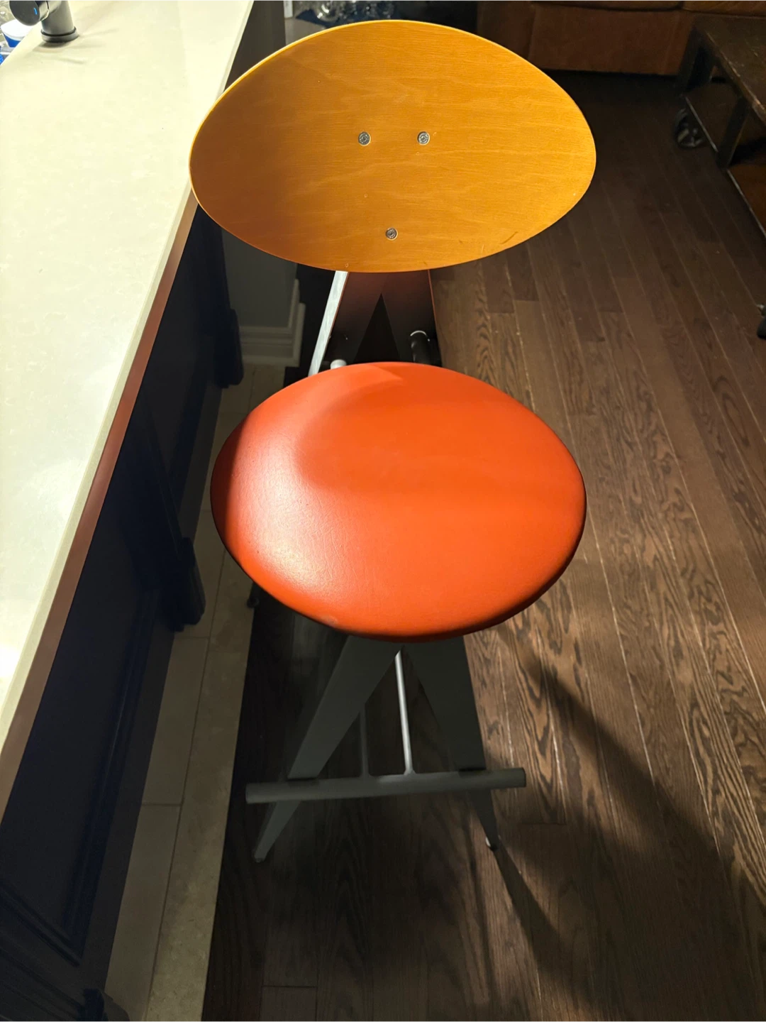 Vintage mid-century retro European Bar Stool - photo 4