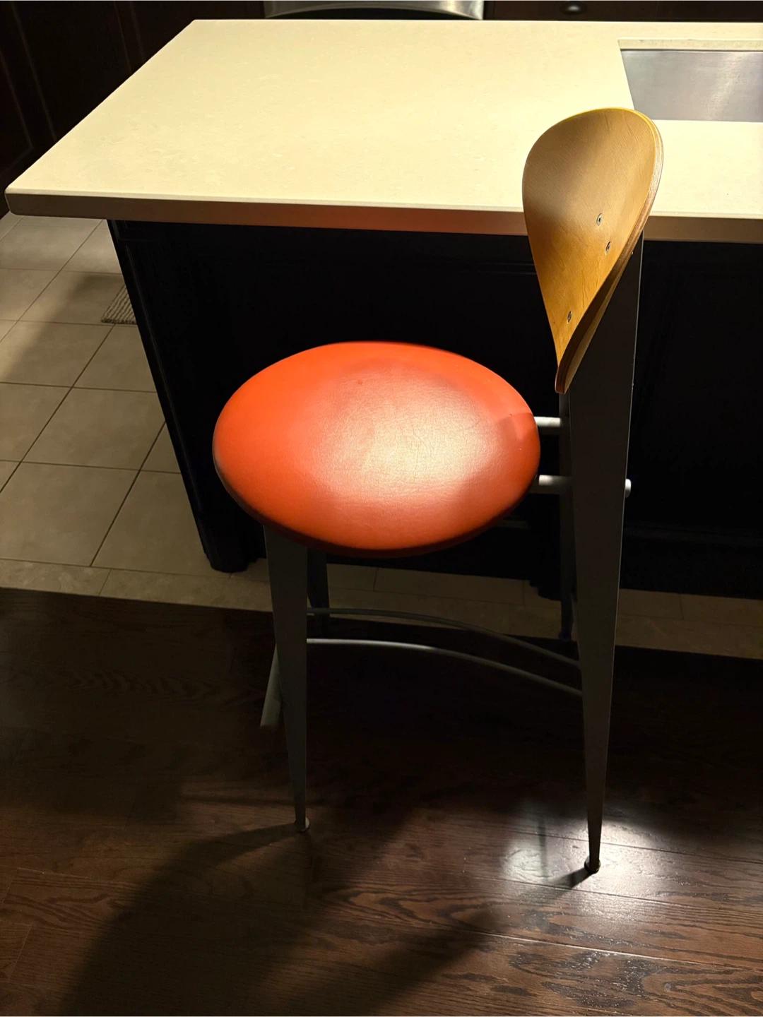 Vintage mid-century retro European Bar Stool - photo 3