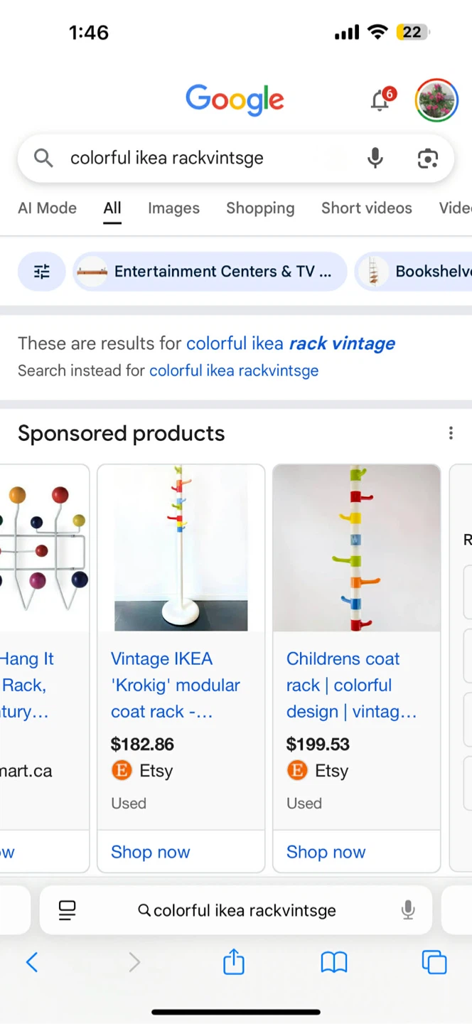 Retro IKEA Krokig Coat Rack - photo 3