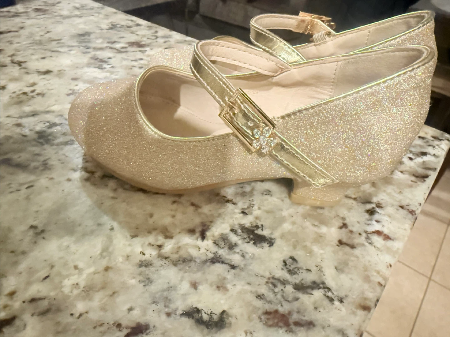Girls' Glitter Mary Jane Shoes - Gold - photo 2