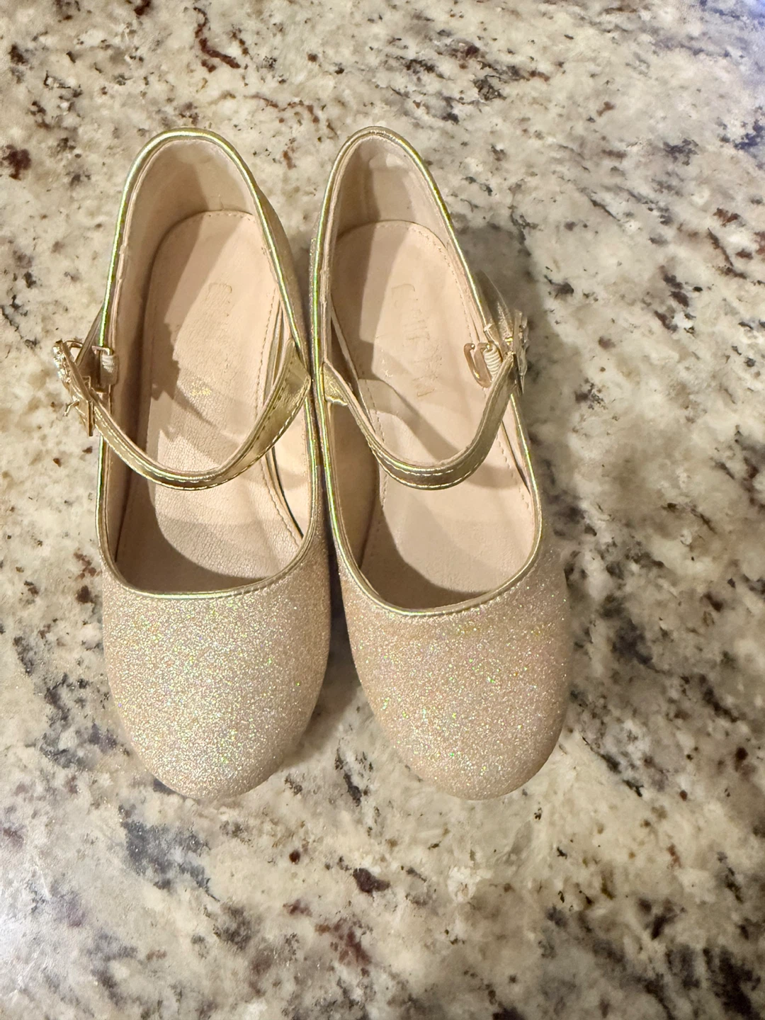 Girls' Glitter Mary Jane Shoes - Gold