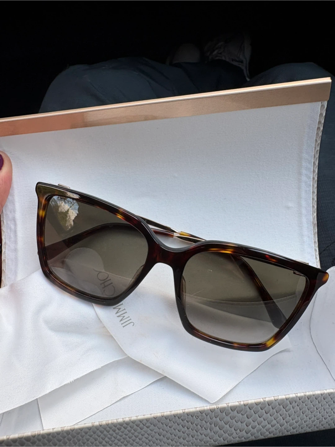 Jimmy Choo Tortoiseshell Cat-Eye Sunglasses - photo 2