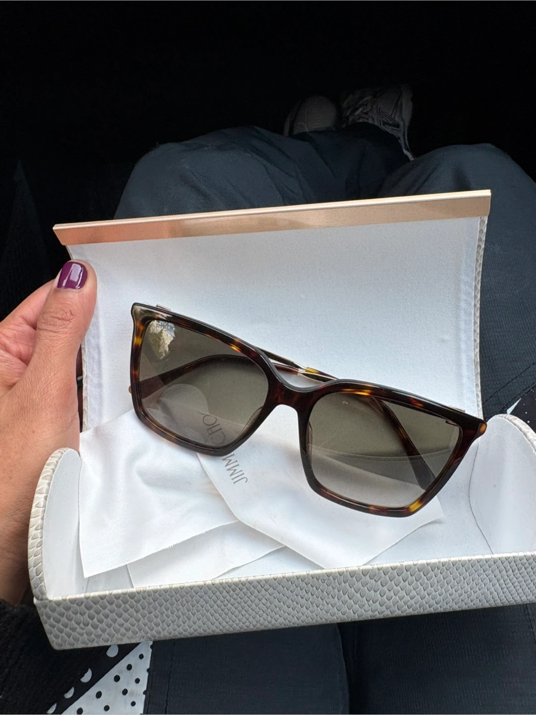 Jimmy Choo Tortoiseshell Cat-Eye Sunglasses
