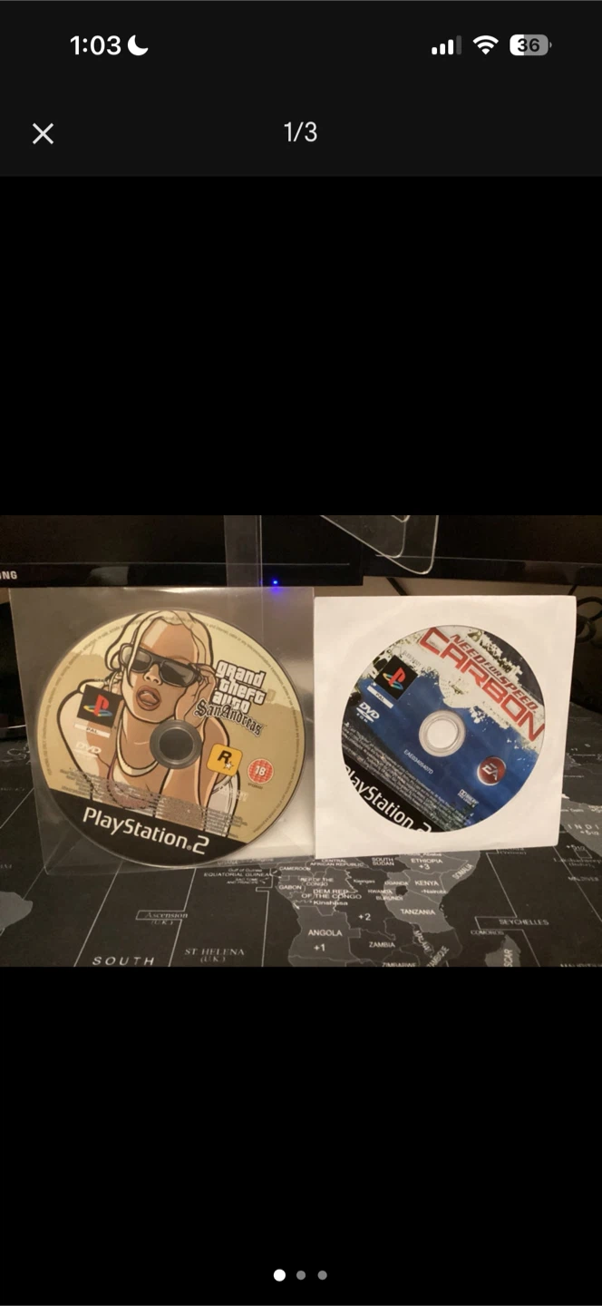 Need For Speed Carbon & GTA San Andreas for PS2 - photo 2