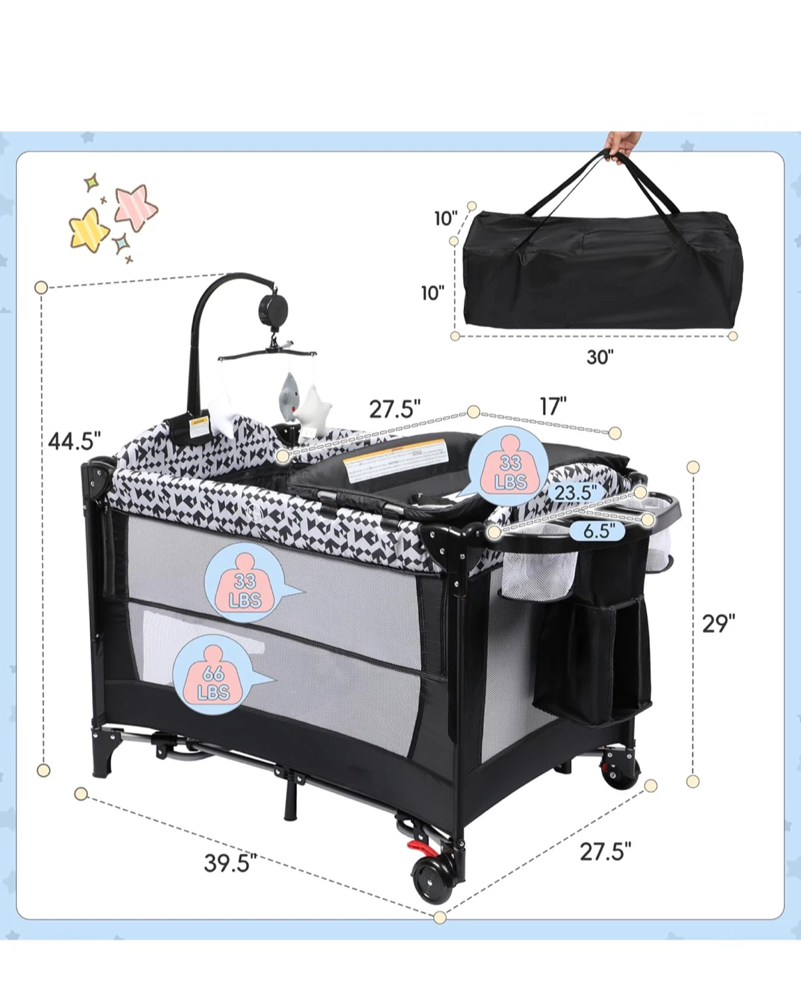 Xilingol 5-in-1 Pack and Play - photo 2