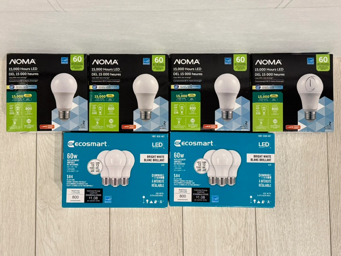 NOMA and Ecosmart LED Light Bulbs (14)