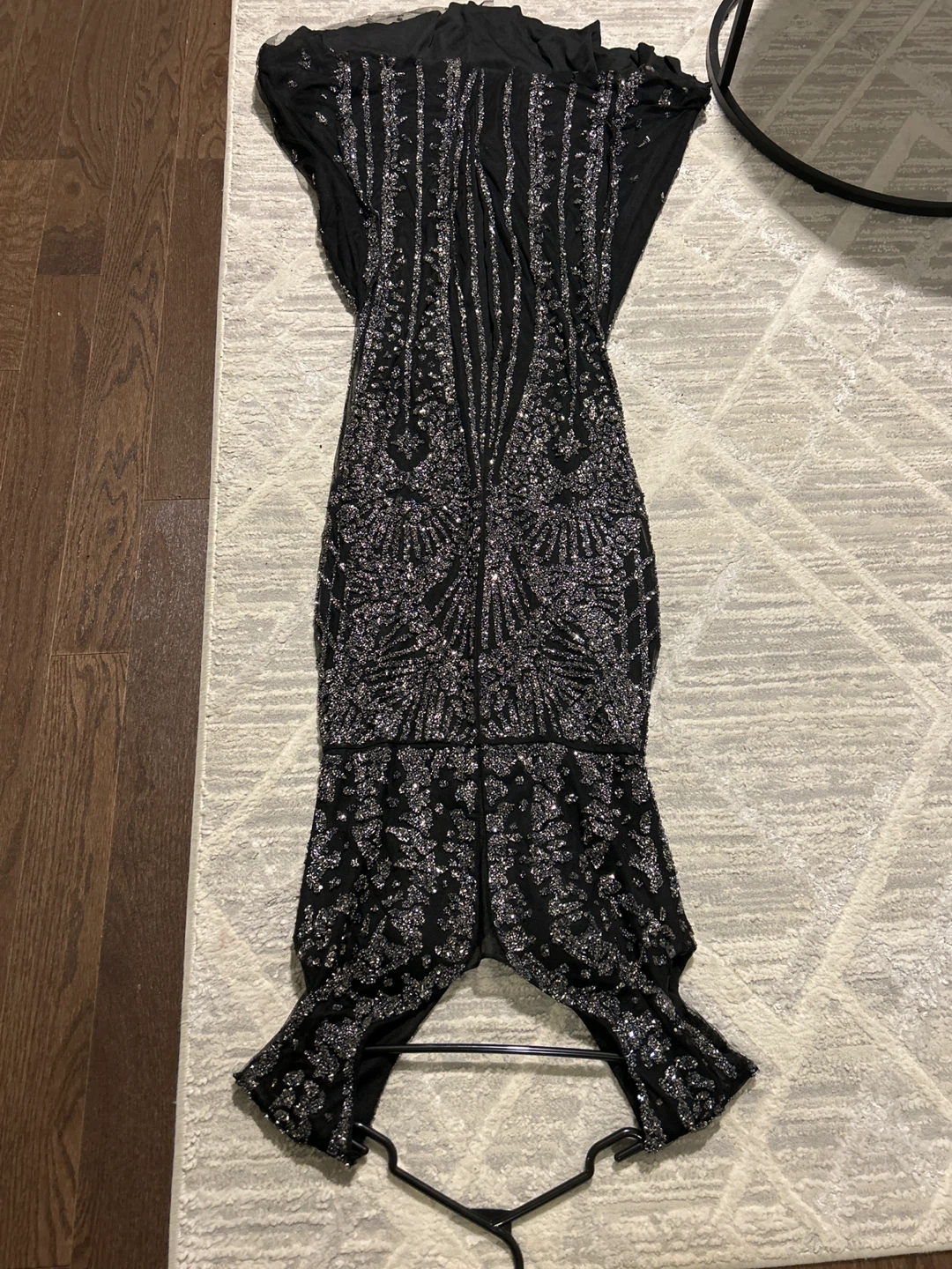 Black Beaded Formal Gown - photo 2