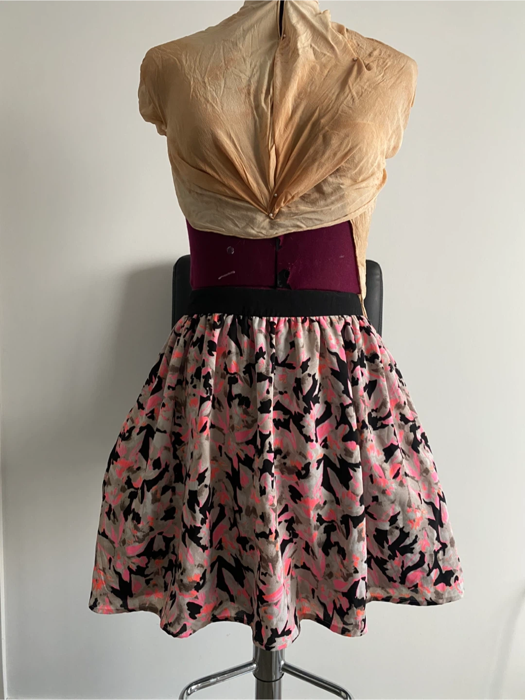 Poppy Lux neon floral full skirt - photo 2