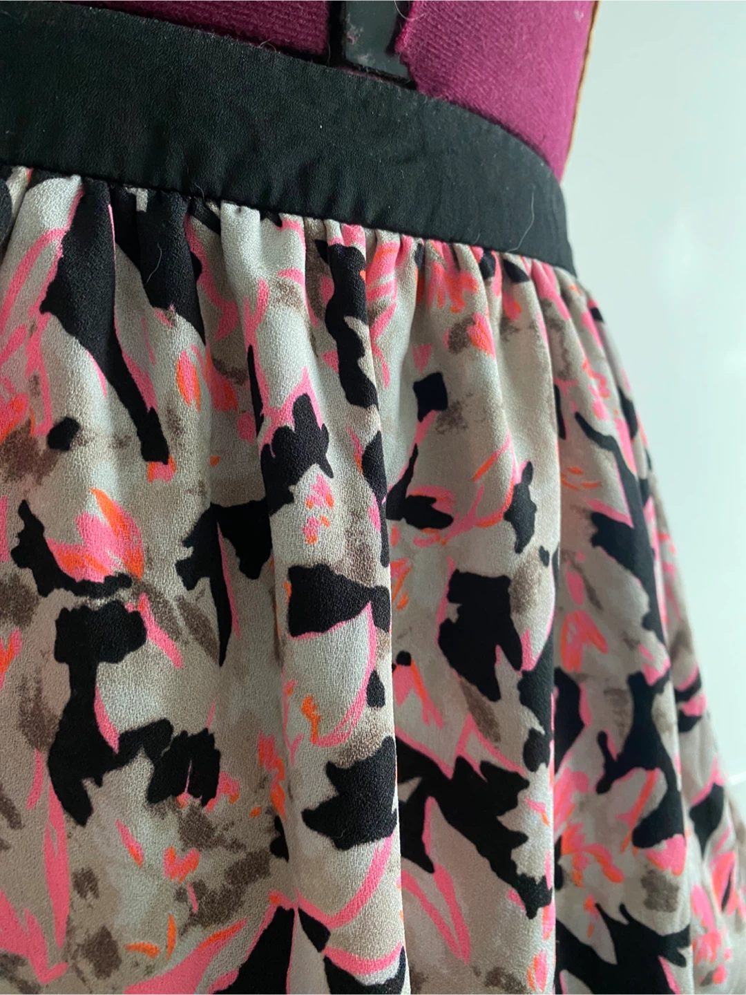 Poppy Lux neon floral full skirt - photo 3