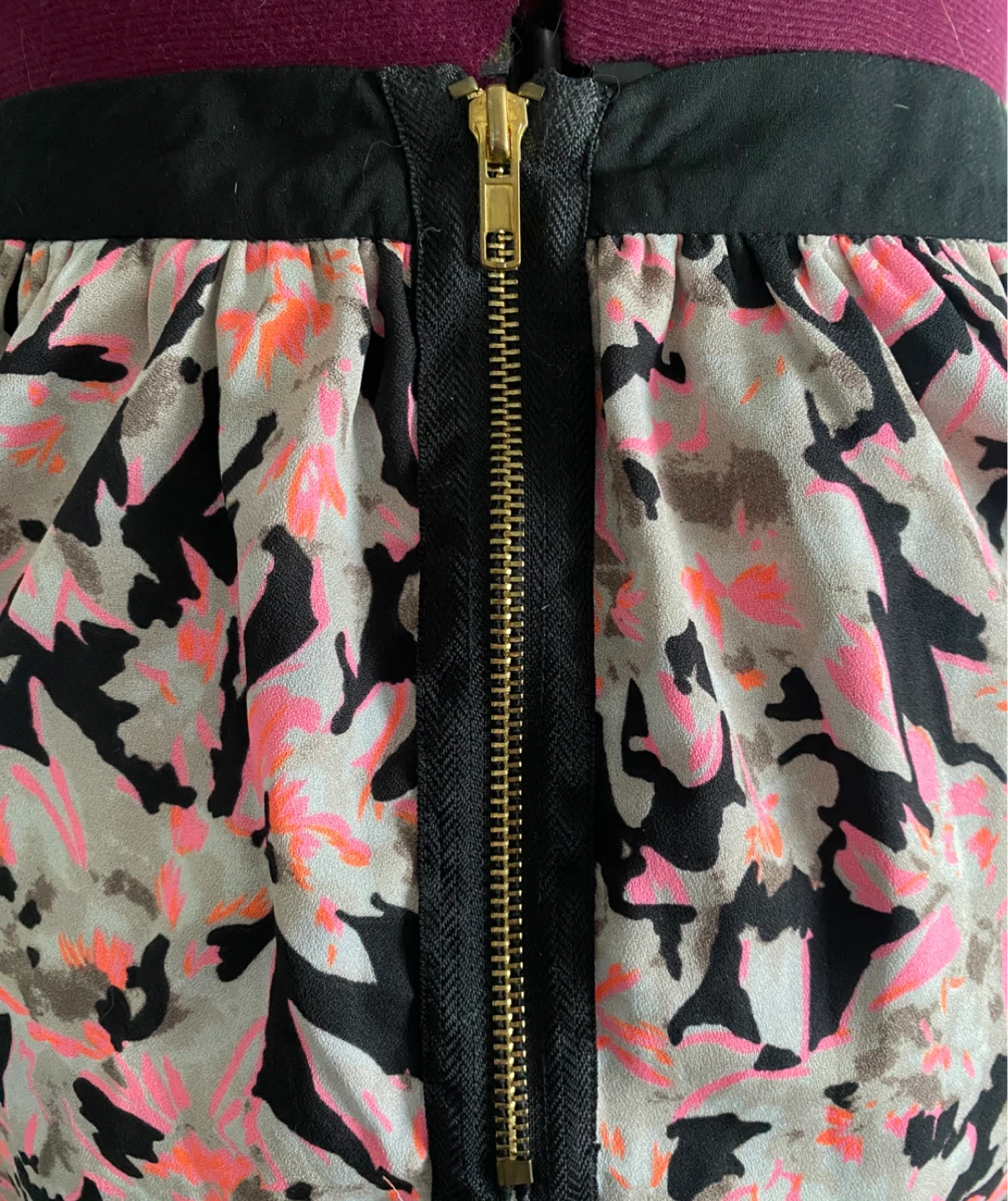 Poppy Lux neon floral full skirt - photo 5