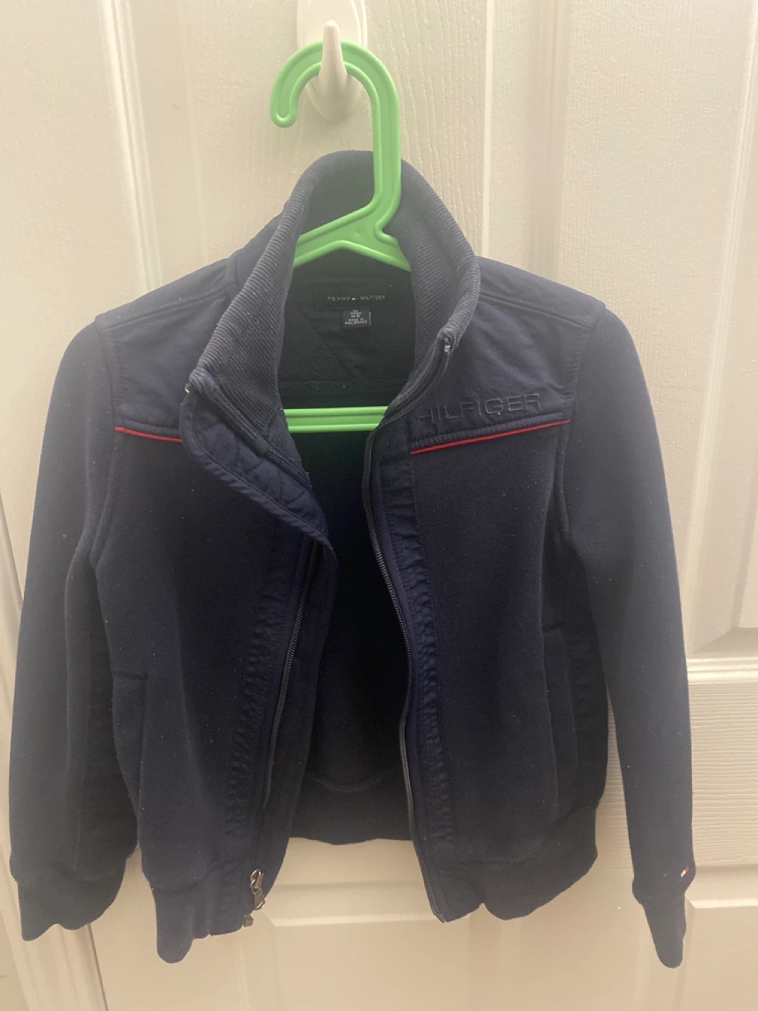 Tommy Hilfiger Navy Blue Track Jacket - Size XS (4-5)