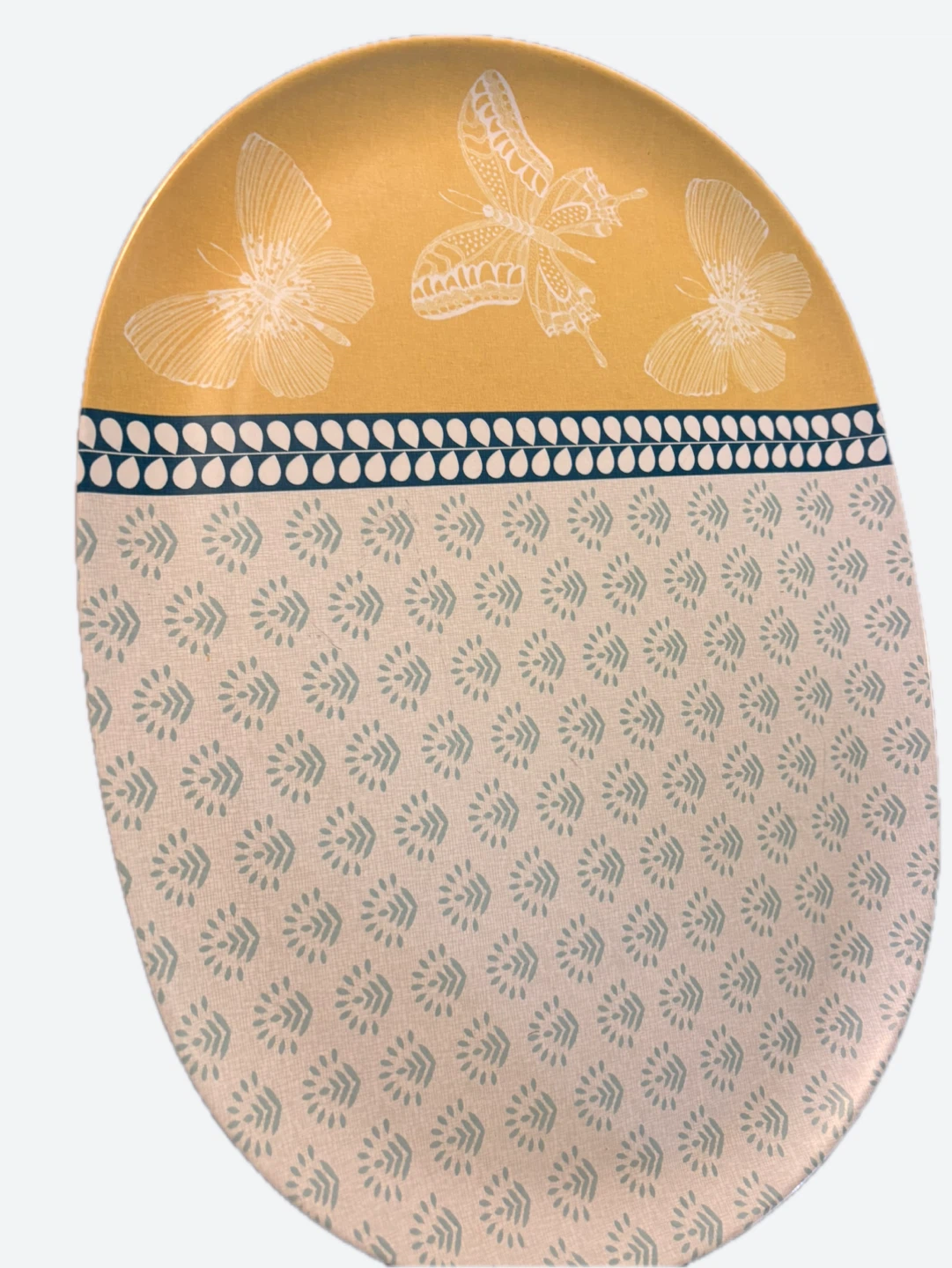 Plate with Butterfly Design