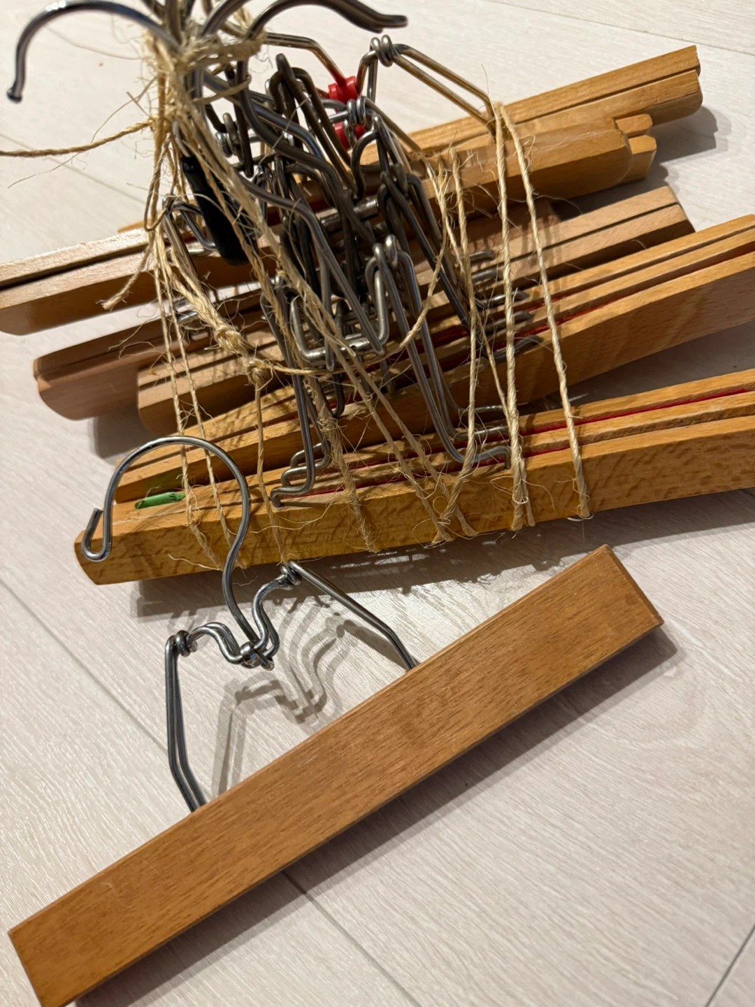 Vintage Wooden Clothes Hangers