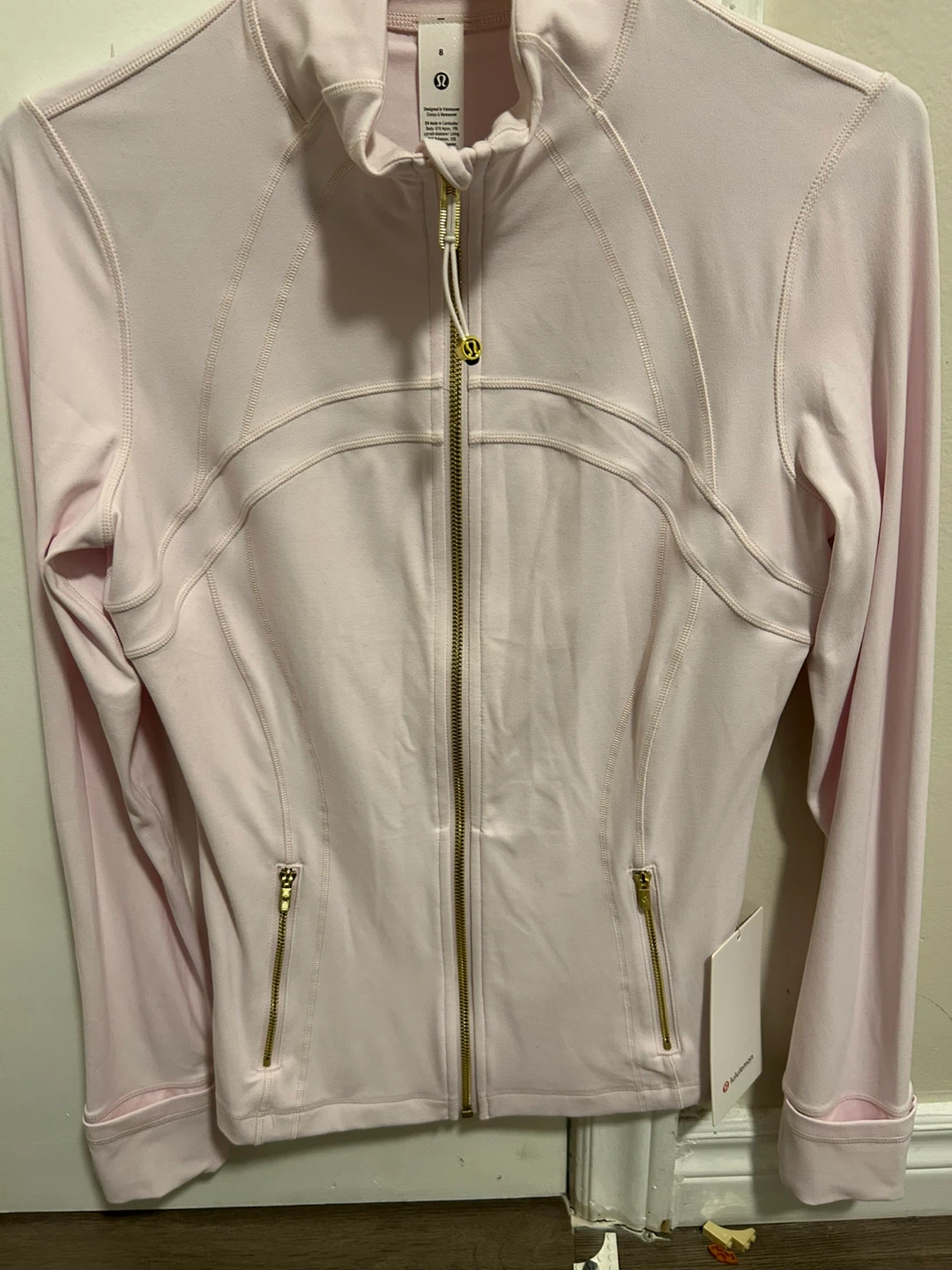 New! Lululemon Define Jacket Nulu Pink Size 8 (with tags)