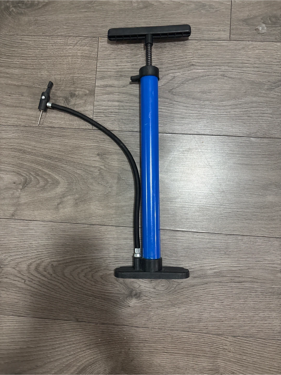 Blue Bicycle Tire Pump