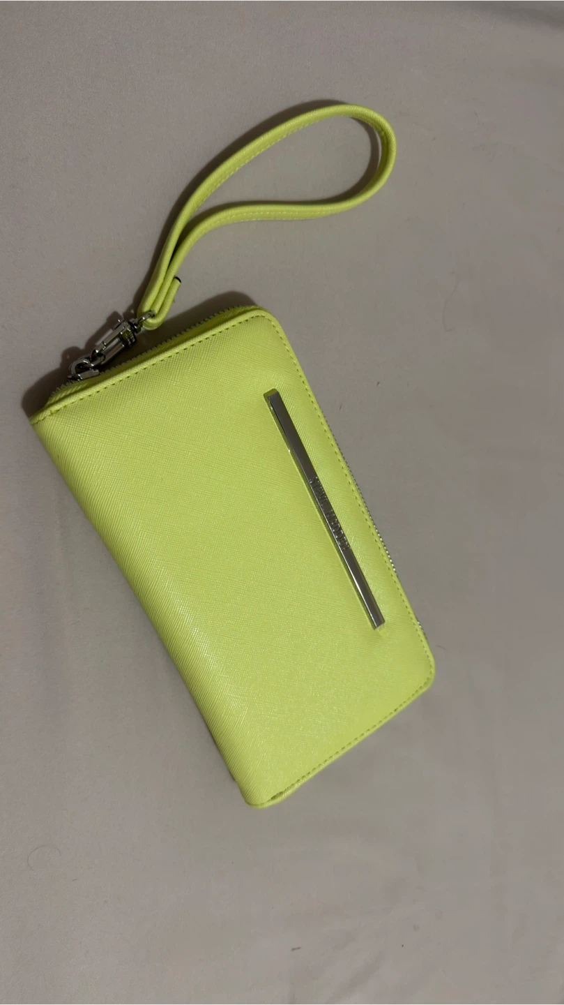 Kate Spade Neon Yellow Wristlet Wallet