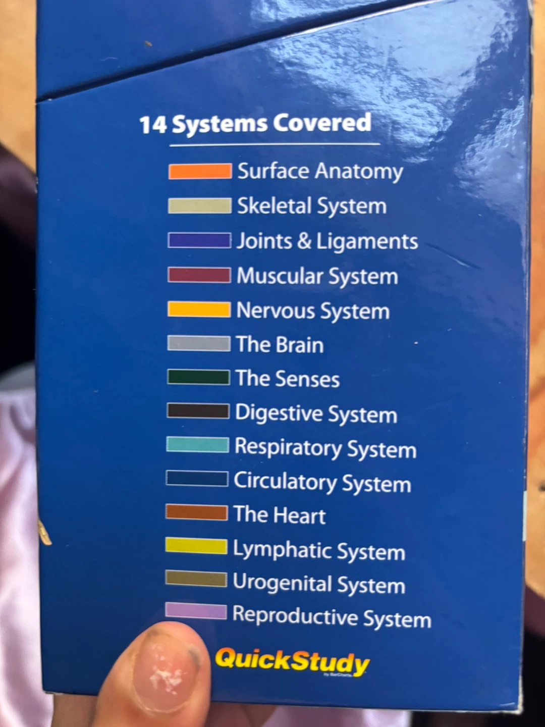 QuickStudy Anatomy Flash Cards - 300 Cards, 14 Systems - photo 3