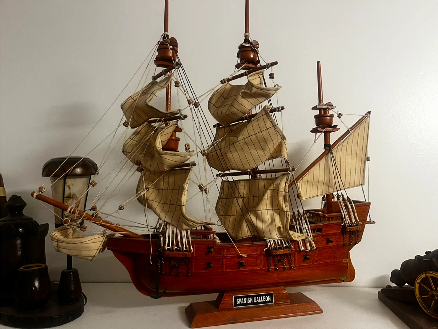 Wooden Spanish Galleon Model Ship