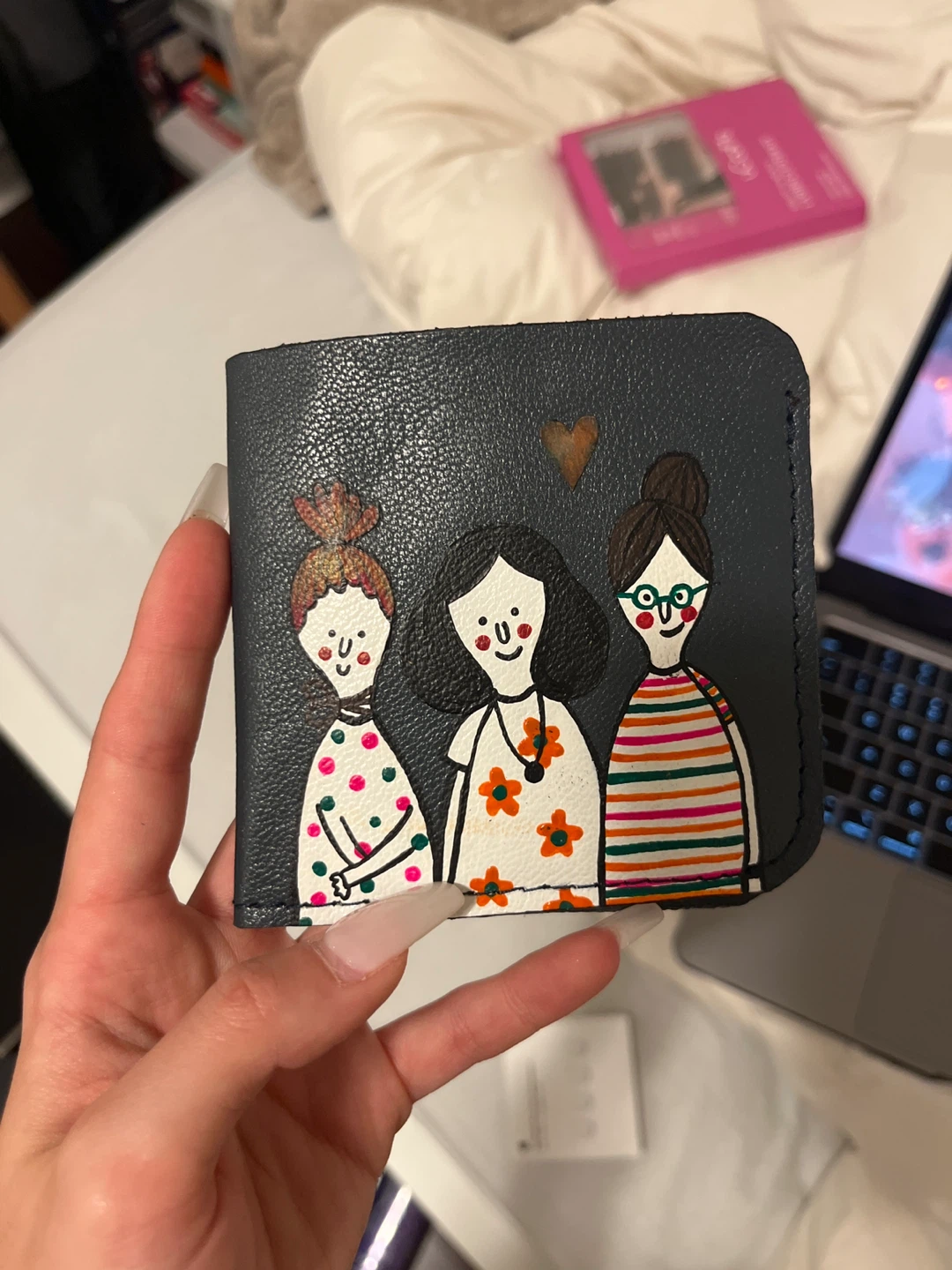 Hand-painted Bifold Wallet