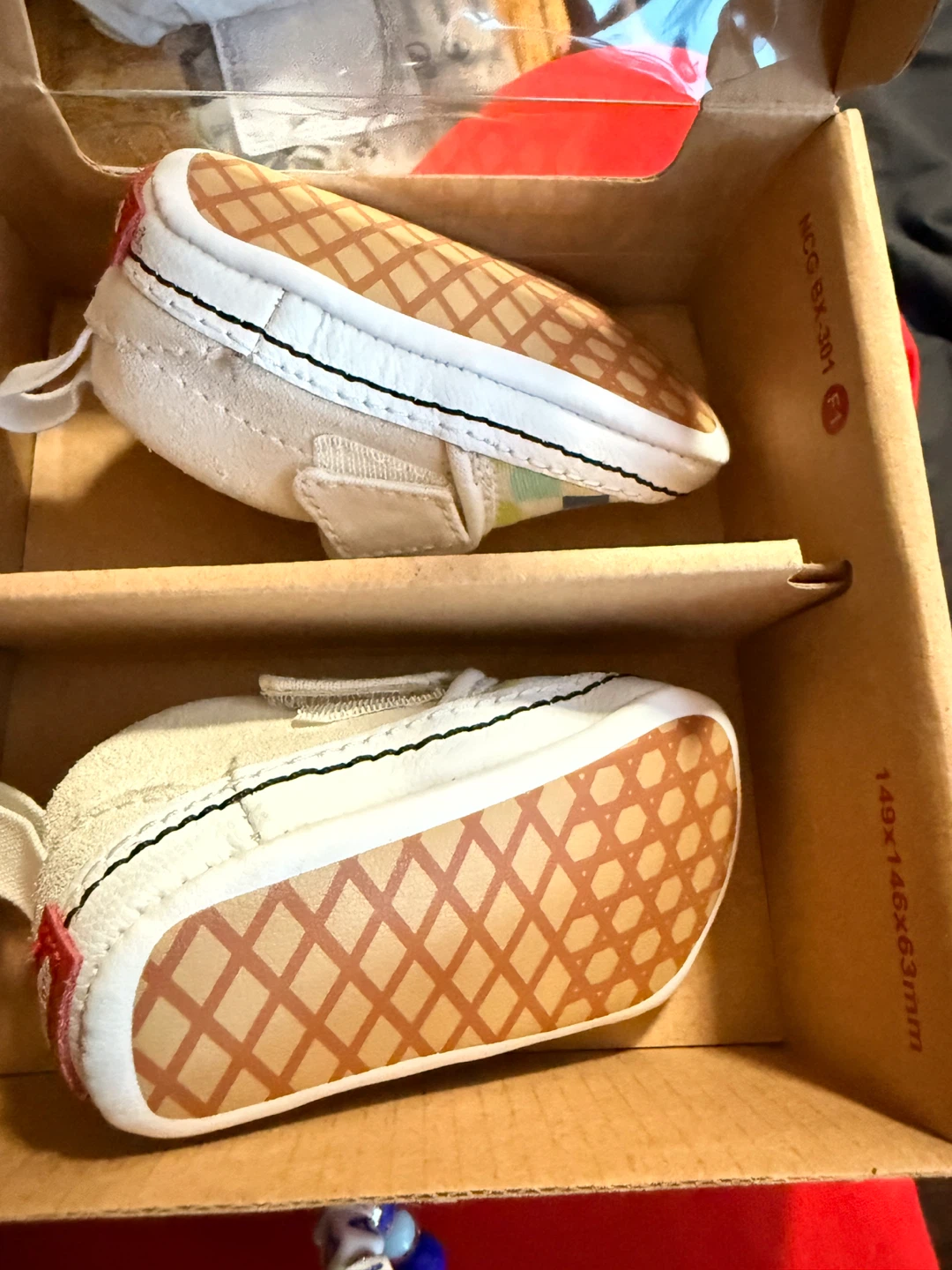 Vans Slip-On V Crib Checkerboard Rainbow Crib Shoes Size 3 - photo 4