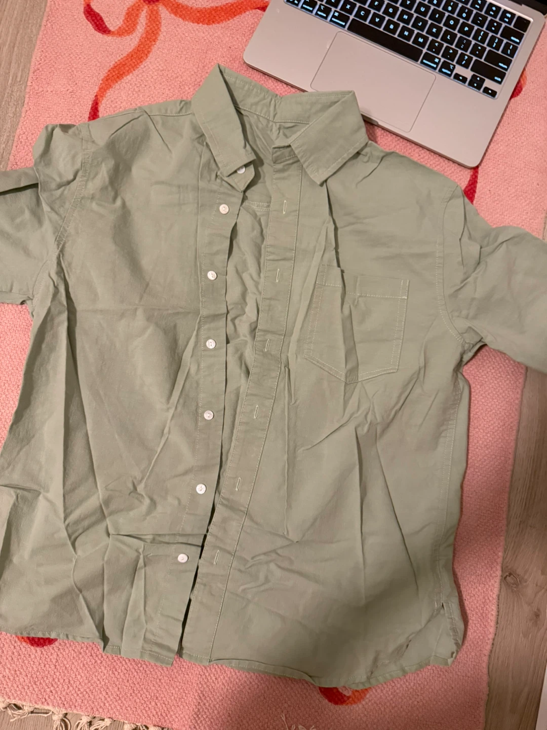 Light Green Button-Up Shirt
