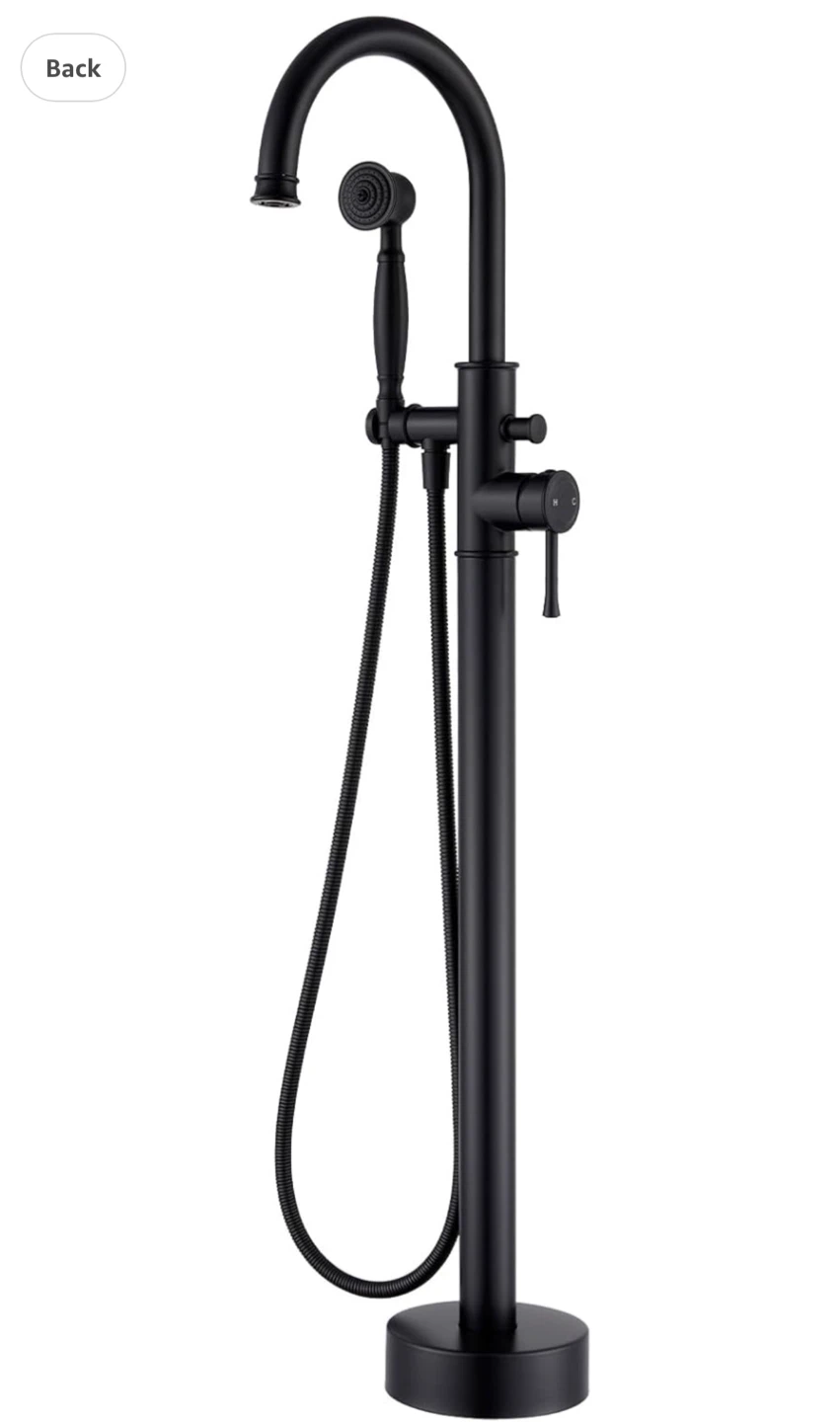 Wintap Freestanding Bathtub Faucet Matte Black VT-3311