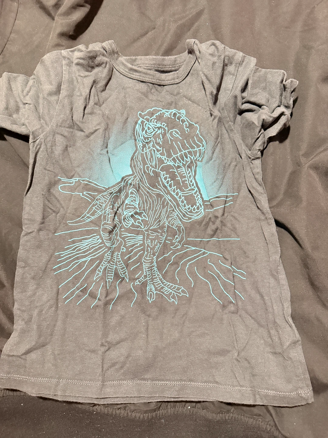 The Children's Place Grey Dinosaur T-Shirt Size 3T/4T