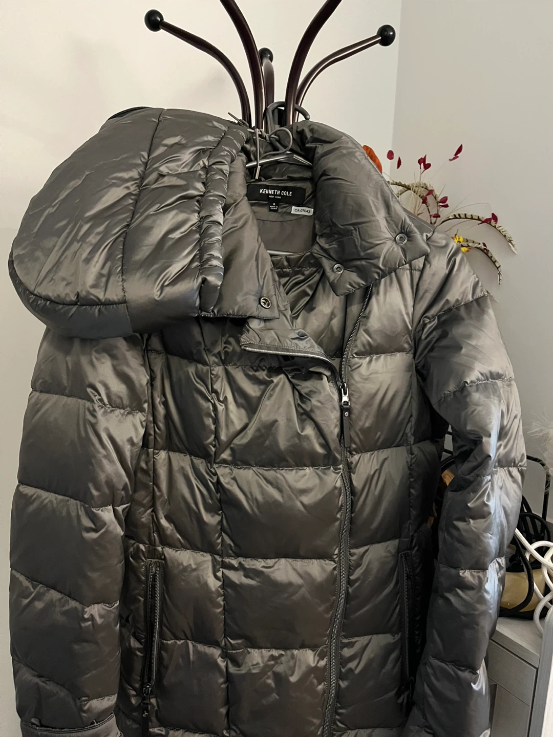 Kenneth Cole Women's Puffer Jacket - Grey - photo 3