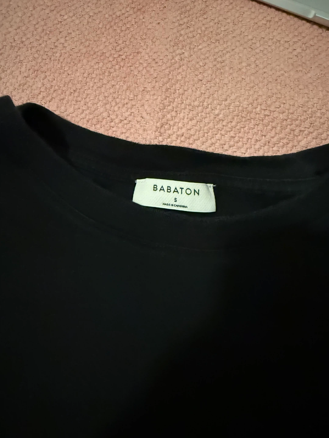 Babaton Black Shoulder Pad Tank Top - Size S - photo 3