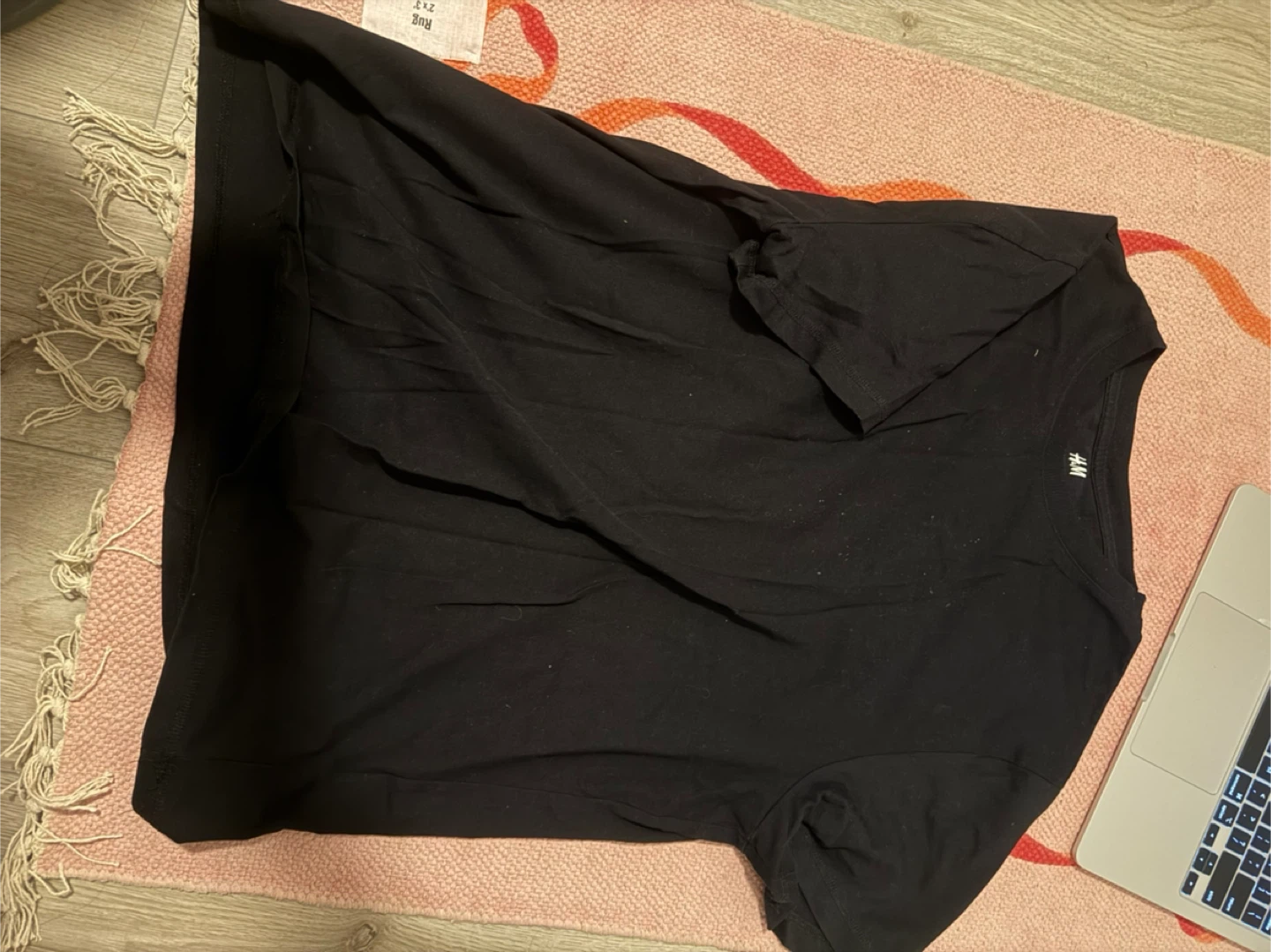 H&M Coolmax Crewneck T-Shirt Regular Fit - Black - EUR L - photo 2