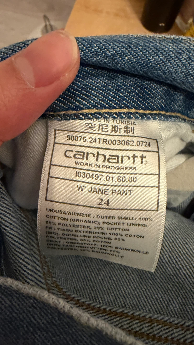 Carhartt WIP W Jane Pant Loose Fit Denim Jeans Size 24 - photo 4
