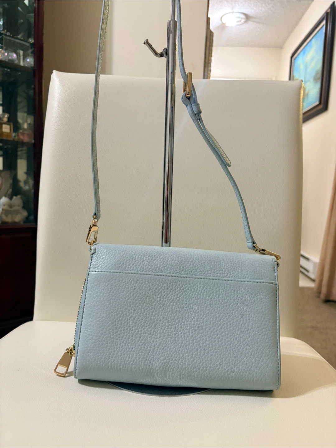 Tory Burch Light Blue Leather Wallet/Crossbody Bag - photo 2