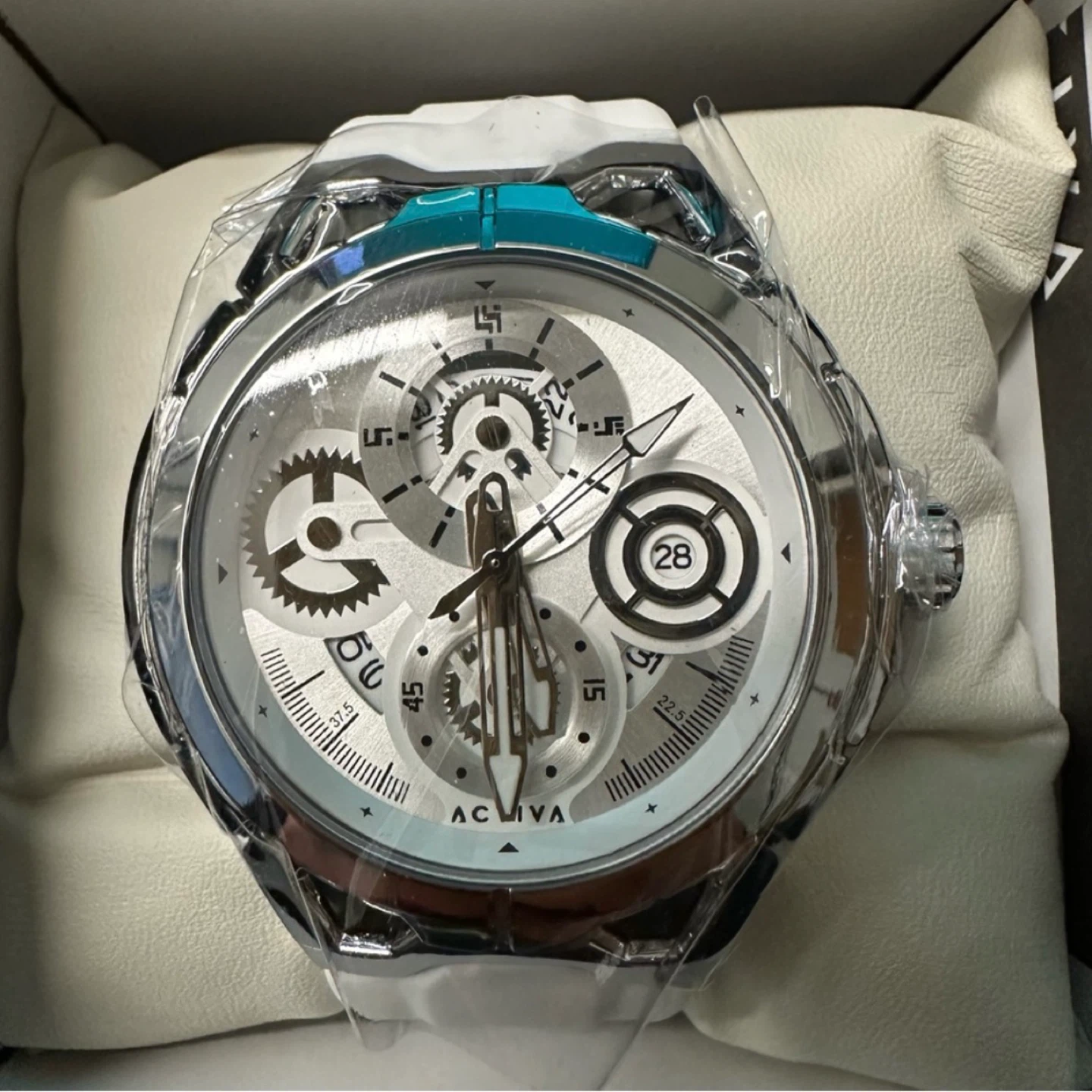 Activa X Invicta Men's Watch - 44mm, White & Silver - photo 5