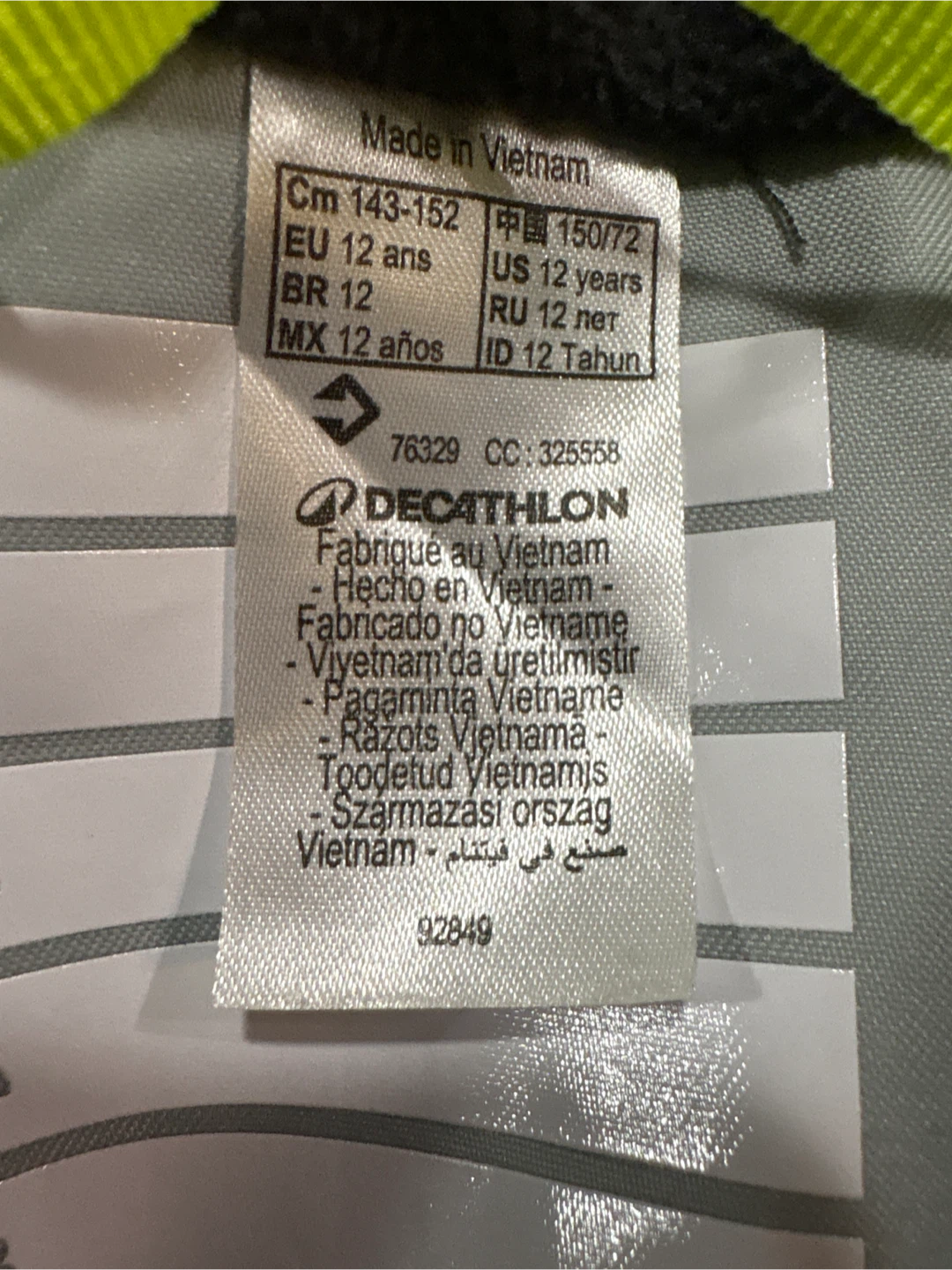 Decathlon Padded Winter Jacket - Kids Size 12 Years - photo 3