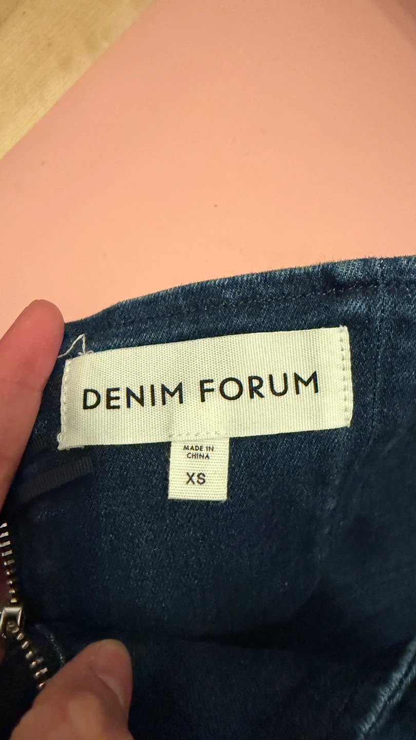 Denim Forum Strapless Corset Top XS - photo 3