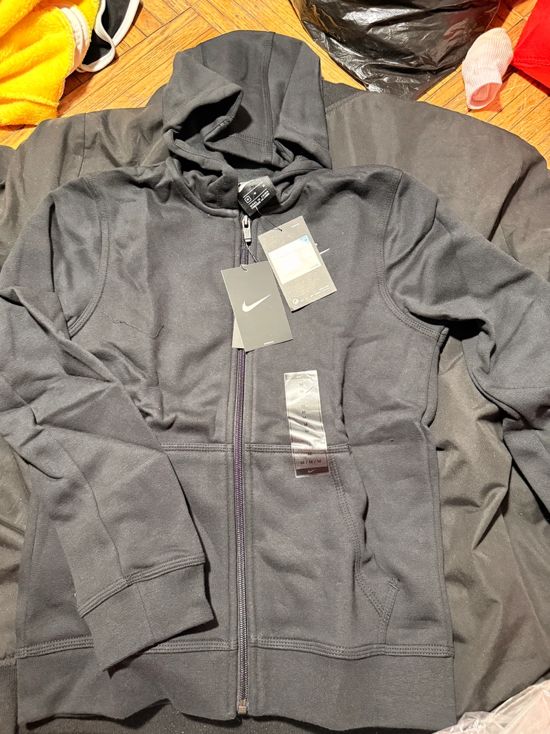 Kids Nike Full Zip Hoodie Jacket M Black